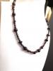 Collier court en grenat et pyrite